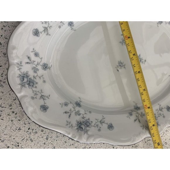 JOHANN HAVILAND BLUE GARLAND BAVARIA 13”SERVING PLATTER ~EXCELLENT CONDITION - Picture 8 of 12